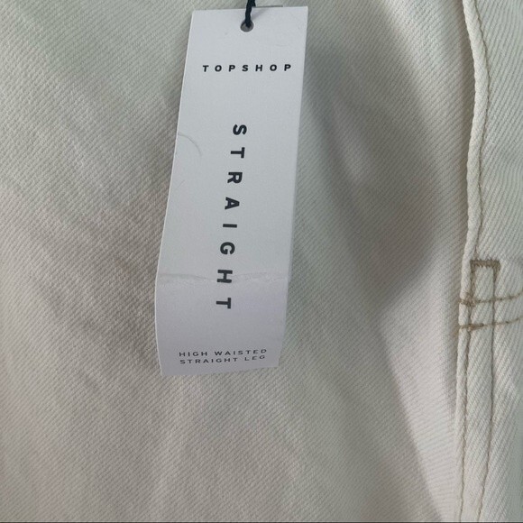 Topshop Straight white Jeans size 30 - Picture 2 of 10